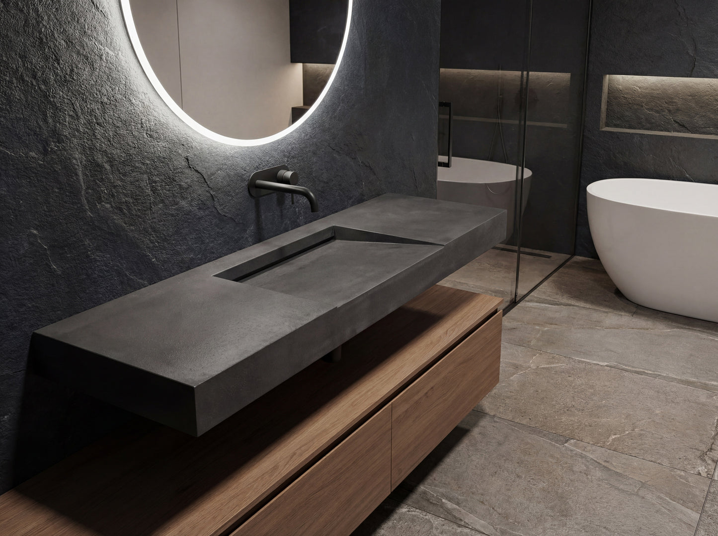 Beton Waschbecken # 18